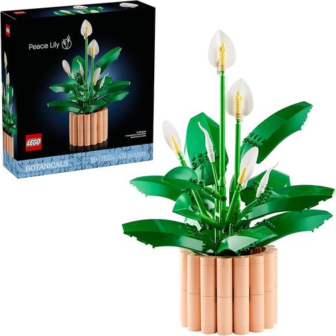 LEGO Botanicals Peace Lily Flower Building Set for Adults - DIY Bedroom, Book Shelf & Office Decor for Women & Men, Ages 18+ - Artificial Flowers Crafting Kit - Gift Idea for Birthdays - 11504 in Saudi Arabia