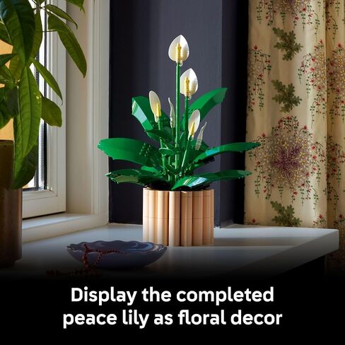 LEGO Botanicals Peace Lily Flower Building Set for Adults - DIY Bedroom, Book Shelf & Office Decor for Women & Men, Ages 18+ - Artificial Flowers Crafting Kit - Gift Idea for Birthdays - 11504 in Saudi Arabia