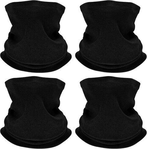 4 أغطية رقبة شتوية للرجال، قناع وجه من الصوف لتدفئة الرقبة، وشاح رجالي شتوي للطقس البارد والجري والتزلج in Kuwait