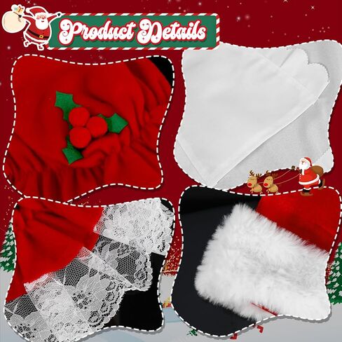 HOWAF Mrs Claus Costume Adult Women, Christmas Santa Hat Xmas Hat, Red Gloves Santas Gloves, Christmas Apron Mrs Claus Apron, Santas Glasses for Outfit Santa Suit Xmas Costume Women 4pcs in Saudi Arabia