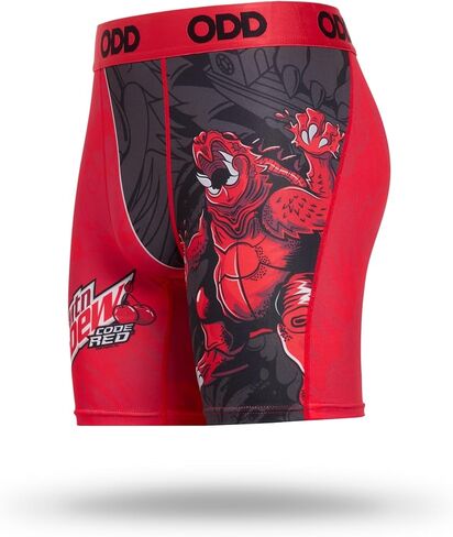 ملابس داخلية قصيرة للرجال من Odd Sox Mountain Dew Code Red - ملابس داخلية جديدة تحت عنوان مشروب الصودا - مقاس مريح قابل للتمدد - رسم ممتع in Kuwait