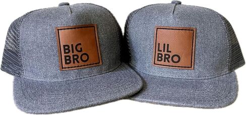 Big Bro & Lil Bro Matching Snapback Hat Set – Baby, Toddler, Youth, Adult Cap – Brother Gift, Pregnancy or Family Photos in Saudi Arabia