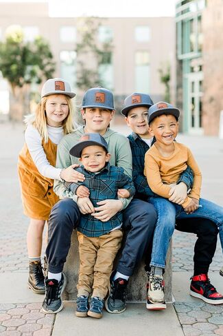 Big Bro & Lil Bro Matching Snapback Hat Set – Baby, Toddler, Youth, Adult Cap – Brother Gift, Pregnancy or Family Photos in Saudi Arabia