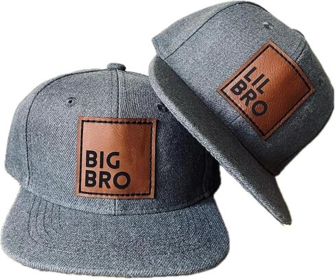Big Bro & Lil Bro Matching Snapback Hat Set – Baby, Toddler, Youth, Adult Cap – Brother Gift, Pregnancy or Family Photos in Saudi Arabia