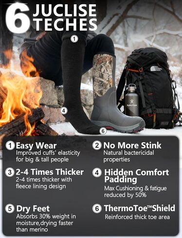 Alpaca Wool Heavyweight 15-25 mmHg Knee High Compression ​Support Socks Thick Winter Thermal Warm Soft Travel Flying in Kuwait
