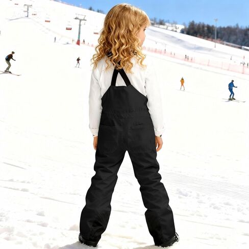 Youth Snow Pants Adjustable Strap Ski Bibs Girls Boys Waterproof Windproof Snowboard Overalls Kid Trendy Zipper Skiing Romper in Saudi Arabia