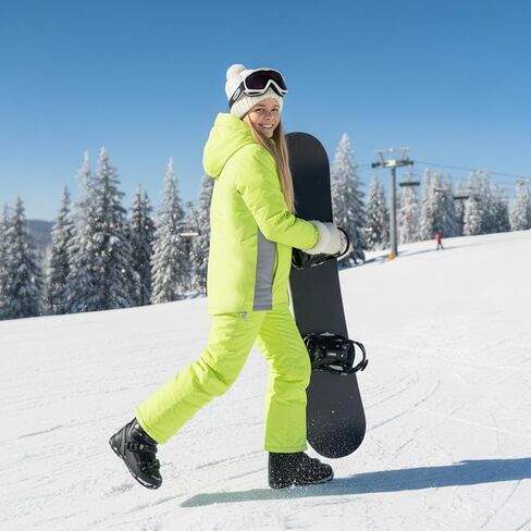 JiAmy Kids 2 Piece Snowsuit Set Winter Hooded Puffer Jacket & Snow Bib Pants Ultralight Outfit Boy Girl Ski Suits in Saudi Arabia