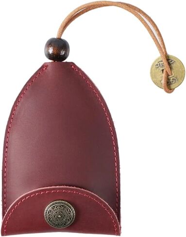 Key and Coin Holder Genuine Leather Key Holder Case Vintage Leather Car Key Bag Keychain Case Key Fob Organizer With Key Ring, Keys Protective Cover Keys with Zipper Coin Pocket(Black) in Saudi Arabia