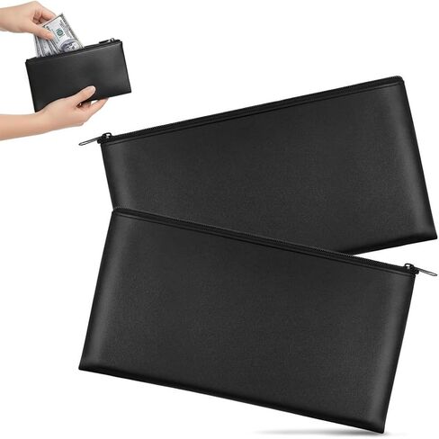 2-Piece Money Pouch, Ultra-Durable Zipper, Can Be Used as Cash Pouch, Check Wallet, Coin Purse, Cosmetic Organizer, Strong Zipper. in Saudi Arabia