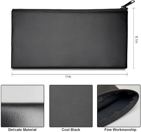 2-Piece Money Pouch, Ultra-Durable Zipper, Can Be Used as Cash Pouch, Check Wallet, Coin Purse, Cosmetic Organizer, Strong Zipper. in Saudi Arabia