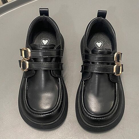 Girls School Uniform Dress Shoes Party Wedding Chunky Sole Straps Oxfords Kids Cute Mary Jane Leather Shoes in Saudi Arabia