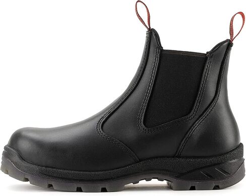 SUREWAY Men's Slip-On Work Boots for Men,Full Grain Leather,Anti-Static,Water/Slip Resistant,Fire Station Mechanic Industrial Construction Safety Boots/Shoes for Men in Saudi Arabia