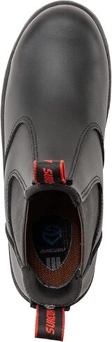 SUREWAY Men's Slip-On Work Boots for Men,Full Grain Leather,Anti-Static,Water/Slip Resistant,Fire Station Mechanic Industrial Construction Safety Boots/Shoes for Men in Saudi Arabia