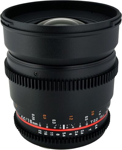 Rokinon CV16M-N 16mm T2.2 Cine Wide Angle Lens for Nikon F Mount Cameras in Kuwait