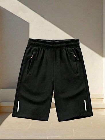 1 Piece Boys' Teenage Simple Athletic Shorts - Breathable, Comfortable, Spring/Summer/Fall Wear in Saudi Arabia