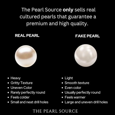 The Pearl Source 14K Gold AAAA Quality White Freshwater Cultured Pearl Necklace for Women in 24" Matinee Length in Saudi Arabia