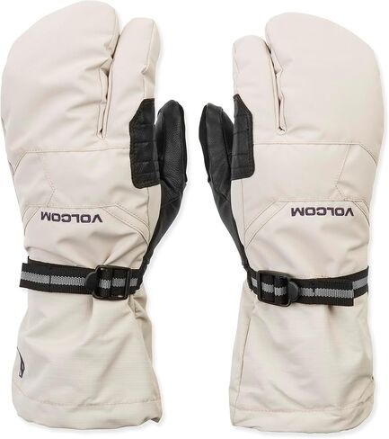 قفازات Volcom Men's V Snow Trigger Mitts - قفازات معزولة مقاومة للماء على الجليد مع DWR خالية من PFAS، حجري، مقاس X-Large in Saudi Arabia