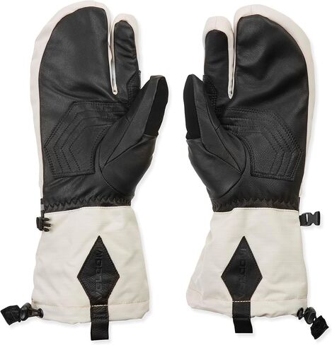 قفازات Volcom Men's V Snow Trigger Mitts - قفازات معزولة مقاومة للماء على الجليد مع DWR خالية من PFAS، حجري، مقاس X-Large in Saudi Arabia