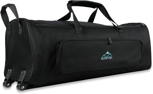 EASTROCK Drum Hardware Bag Drum Set Hardware Carry Bag with Removable Shoulder Strap Drum Stand Accessory Bag (Black in Kuwait