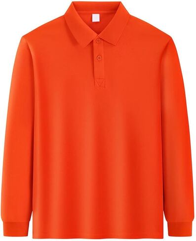 Kids Polo Shirts Long Sleeve Collared Girl Uniforms Preppy Button Boys Shirts Going Out Clothes 6-10 Years in Saudi Arabia