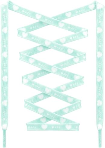 أربطة أحذية مسطحة ملونة من DANHUA: زوجان من أربطة الأحذية المطبوعة على شكل قلب للأحذية الرياضية in Kuwait