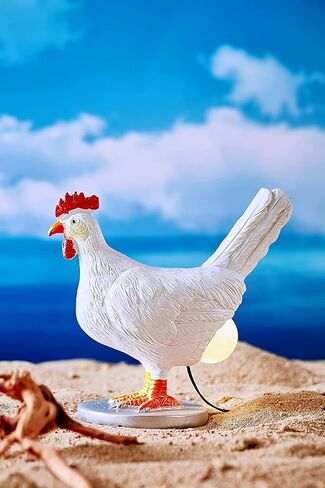 3D LED Egg Table Lamp - Funny Resin Chicken Night Light with USB, Perfect Christmas or Birthday Gift in Saudi Arabia