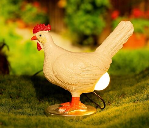3D LED Egg Table Lamp - Funny Resin Chicken Night Light with USB, Perfect Christmas or Birthday Gift in Saudi Arabia