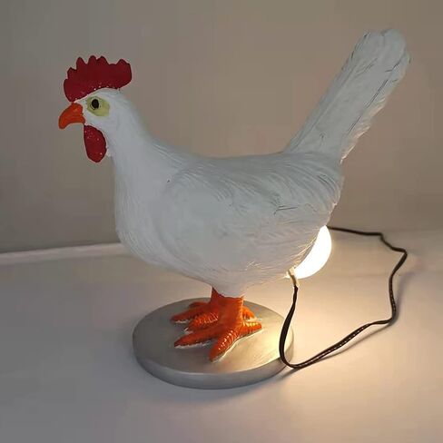 3D LED Egg Table Lamp - Funny Resin Chicken Night Light with USB, Perfect Christmas or Birthday Gift in Saudi Arabia