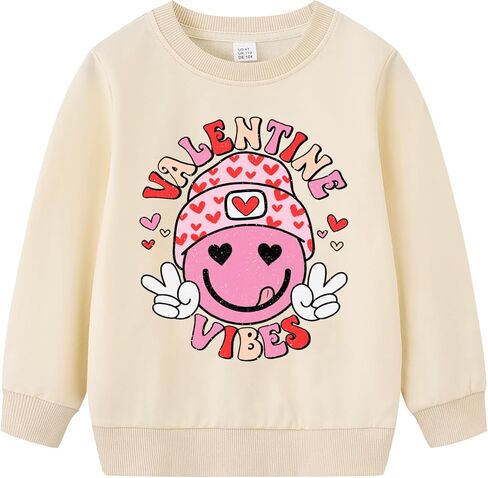 Toddler Valentines Sweatshirt Boys Girls Funny Snacks Are My Love Language Tops Kids Cute Love Holiday Outfit 2T in Kuwait