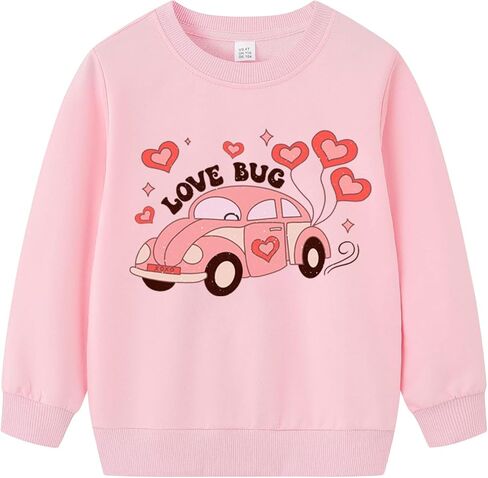 Toddler Valentines Sweatshirt Boys Girls Funny Snacks Are My Love Language Tops Kids Cute Love Holiday Outfit 2T in Kuwait