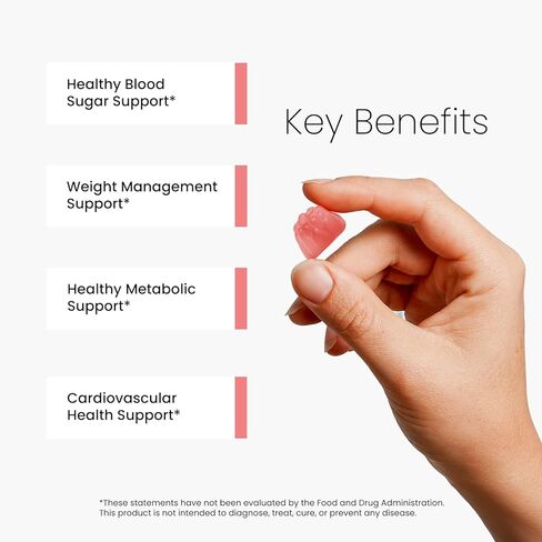 Berberine HCl Gummies Supplement 2000mg, High Potency Berberine with Ceylon Cinnamon, Chromium and Bitter Melon for Women & Men, Metabolism Support, AMPK, Sugar Free, Vegan, 120 Count, 60 Day Supply in Kuwait