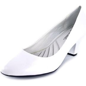 Easy Street Womens Fabulous Dress Heels & Pumps Shoes, White, 9 in Saudi Arabia