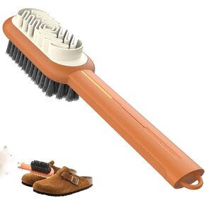 Generic 2 in 1 Scrub Suede Shoe Brush, Cleaning Soft bristled Silicone Brush,Soft Bristle Brush for Suede Cleaner and Nubuck Brush in Saudi Arabia
