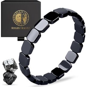 Hematite Bracelet Men - Natural Stone Beaded Stretch Energy Healing Bracelet, Reclaim Confidence & Masculine Edge in Kuwait