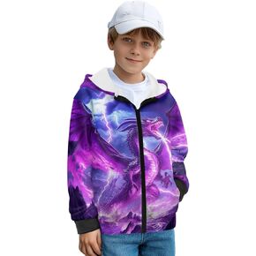 DISNIMO Fleece Hoodie for Boys Zip Up Hoodie Sweatshirt Kids Full Zipper Jackets Hooded with Pocket Winter Coat Clothes in Saudi Arabia