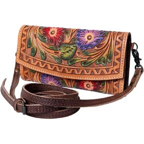 Handcrafted Western Leather Wallet by American Darling in Kuwait