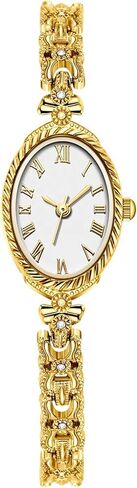 Vintage Women's Oval Bracelet Watch Luxury Roman Dial Analog Quartz Watch Waterproof Watches for Women in Saudi Arabia