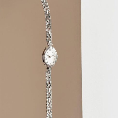 Vintage Women's Oval Bracelet Watch Luxury Roman Dial Analog Quartz Watch Waterproof Watches for Women in Saudi Arabia