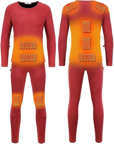 Heating Underwear Thermal Suit, Usb Insulation Heating Underwear Thermal Suit with 3 Heating Levels And 9 Heating Zones in Saudi Arabia