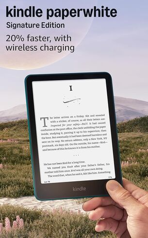 Amazon Kindle Paperwhite Signature Edition 32GB (newest model) – 20% faster with auto-adjusting front light, wireless charging, and weeks of battery life – Metallic Black in Saudi Arabia