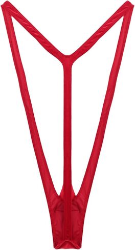 Mens Thongs Sexy Jockstrap Bulge Enhancing Underwear Suspender Swimsuit Borat Mankini Christmas Gag Gift Valentine's Red in Saudi Arabia