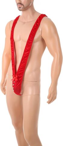 Men's G-String Thong Jockstrap Sexy Borat Mankini Bulge Enhancing Underwear Swimsuit for Valentine's Christmas Gag Gift in Saudi Arabia