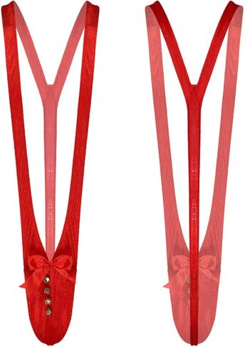 Men's G-String Thong Jockstrap Sexy Borat Mankini Bulge Enhancing Underwear Swimsuit for Valentine's Christmas Gag Gift in Saudi Arabia