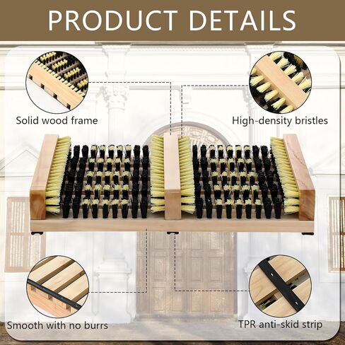 Sliner 2 Pcs Shoe and Boot Scraper Brush Outdoor Shoe Cleaner Scraper All Weather Boots Cleaner for Cleaning, Deep Removes Snow, Sand and Mud in Saudi Arabia