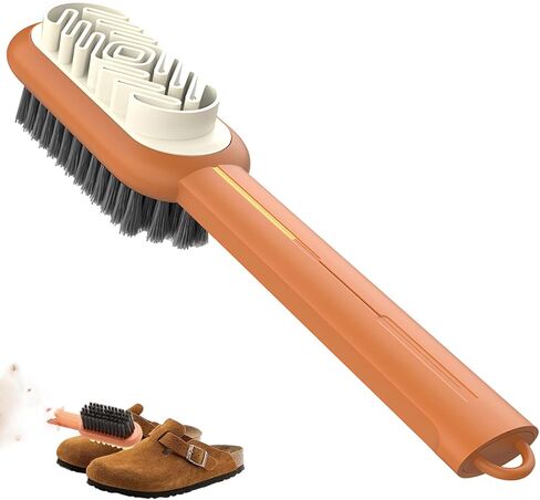 Generic 2 in 1 Scrub Suede Shoe Brush, Cleaning Soft bristled Silicone Brush,Soft Bristle Brush for Suede Cleaner and Nubuck Brush in Saudi Arabia