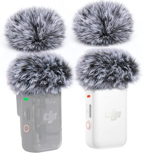For DJI Mic 2 Pop Filter - DJI Osmo Pocket 3, DJI Microphone Wireless Outdoor Microphone Cover Noise Reduction, Mic Covers Applicable to DJI Wireless Mic 2, DJI Osmo Pocket 3 Creator Combo (2 Packs) in Saudi Arabia