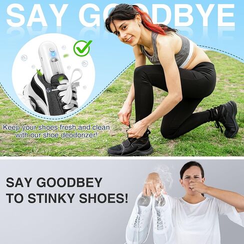 Qualirey Chemical Free Shoe Deodorizer for Sneaker, Daily & Strong Mode Shoe Odor Eliminator for Bags, Boot in Saudi Arabia