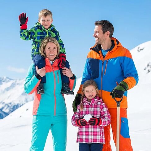 Ski Gloves, Waterproof & Breathable Snowboard Mittens for Boys & Girls, Winter Warm Cold Weather Gloves in Saudi Arabia