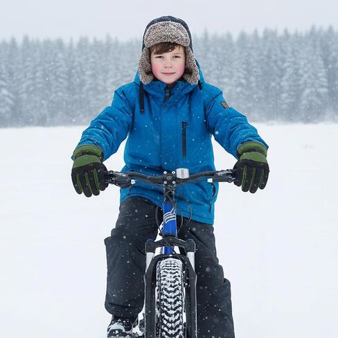 Ski Gloves, Waterproof & Breathable Snowboard Mittens for Boys & Girls, Winter Warm Cold Weather Gloves in Saudi Arabia