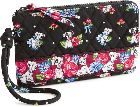 حقيبة يد نسائية من Vera Bradley مصنوعة من القطن الفاخر بسحاب، 101 Dalmatians، مقاس واحد in Kuwait